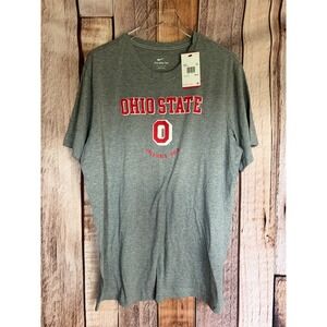 Nike Ohio State Buckeyes Graphic T-Shirt Gray Game Day Football Fanwear XXL NWT